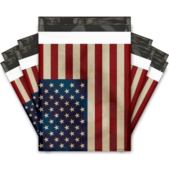 Other - Set of 17 - 10”x13” US Flag Poly Mailers